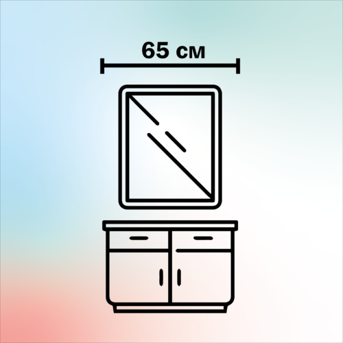 Мебель для ванной 65 см ширина
